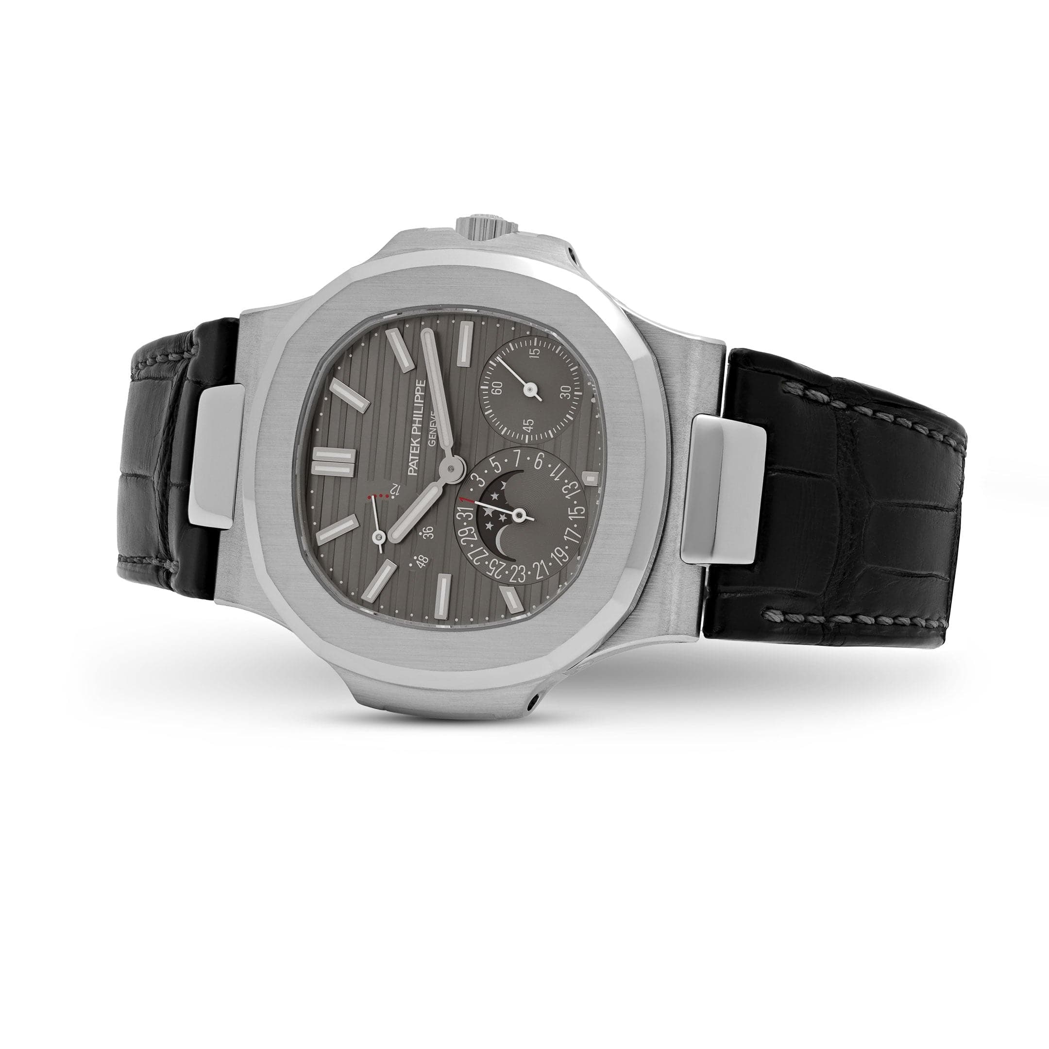 Patek Philippe Nautilus 5712G-001, — Slate Grey Dial, White Gold — view 5