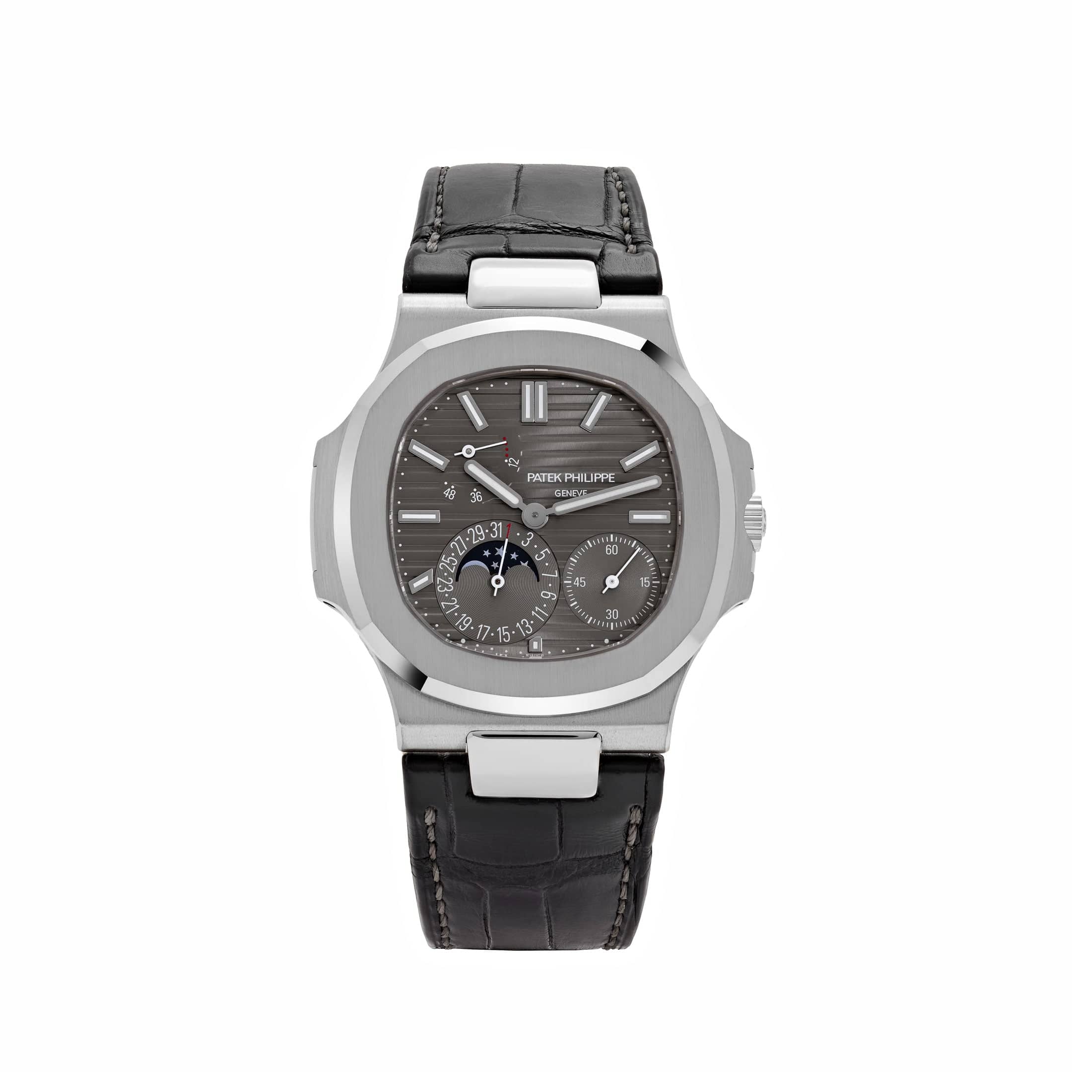 Patek Philippe Nautilus 5712G-001, — Slate Grey Dial, White Gold