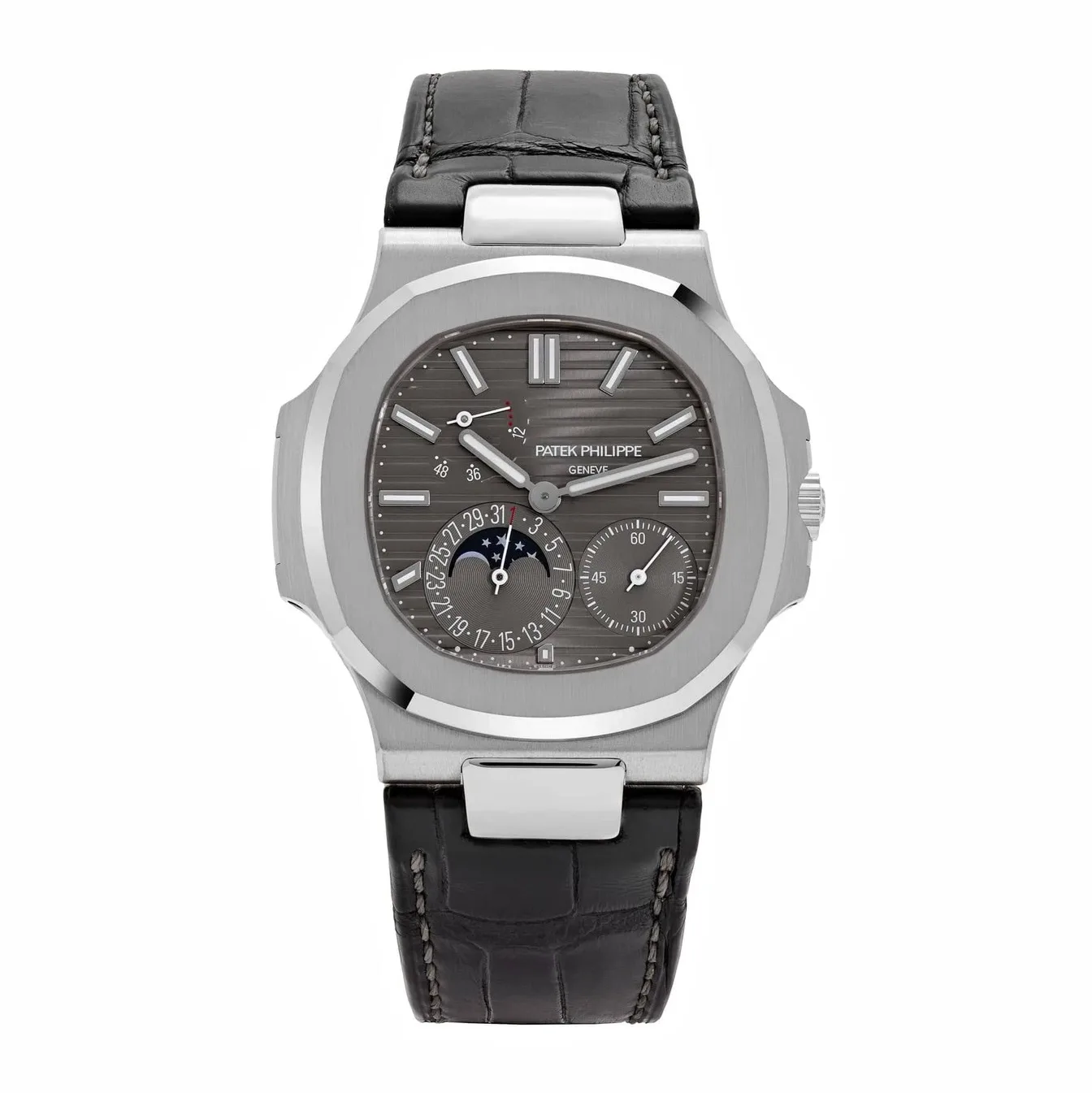 Patek Philippe Nautilus 5712G-001, — Slate Grey Dial, White Gold