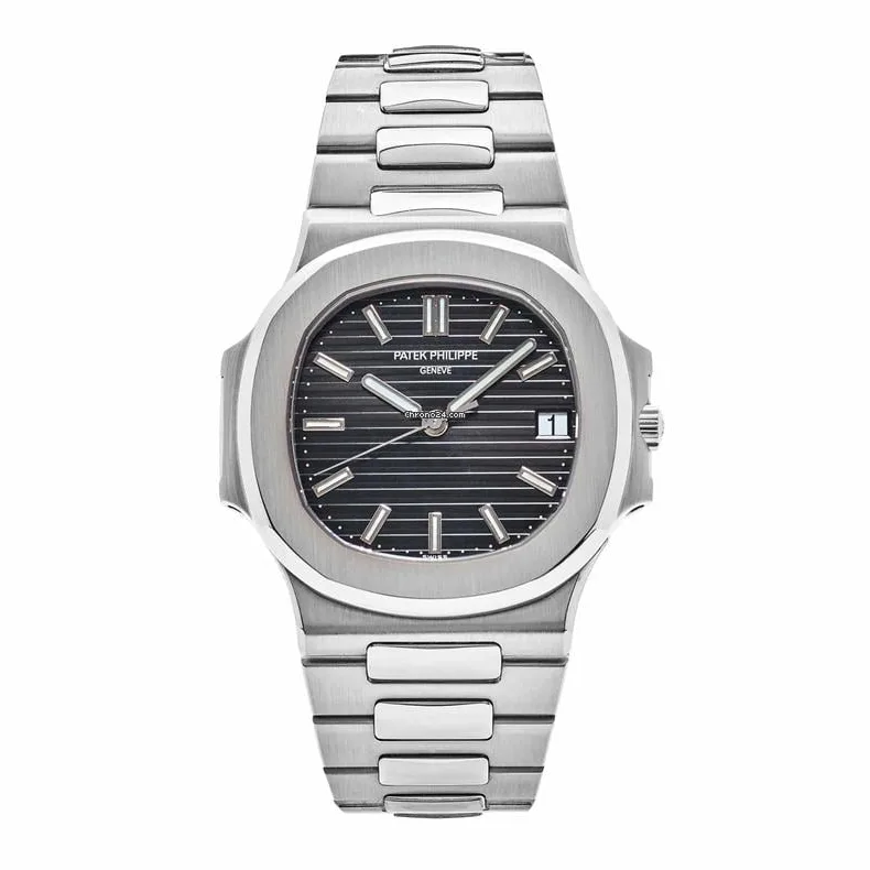 Patek Philippe Nautilus 3711/1G-001, — Glossy Black Dial, White Gold