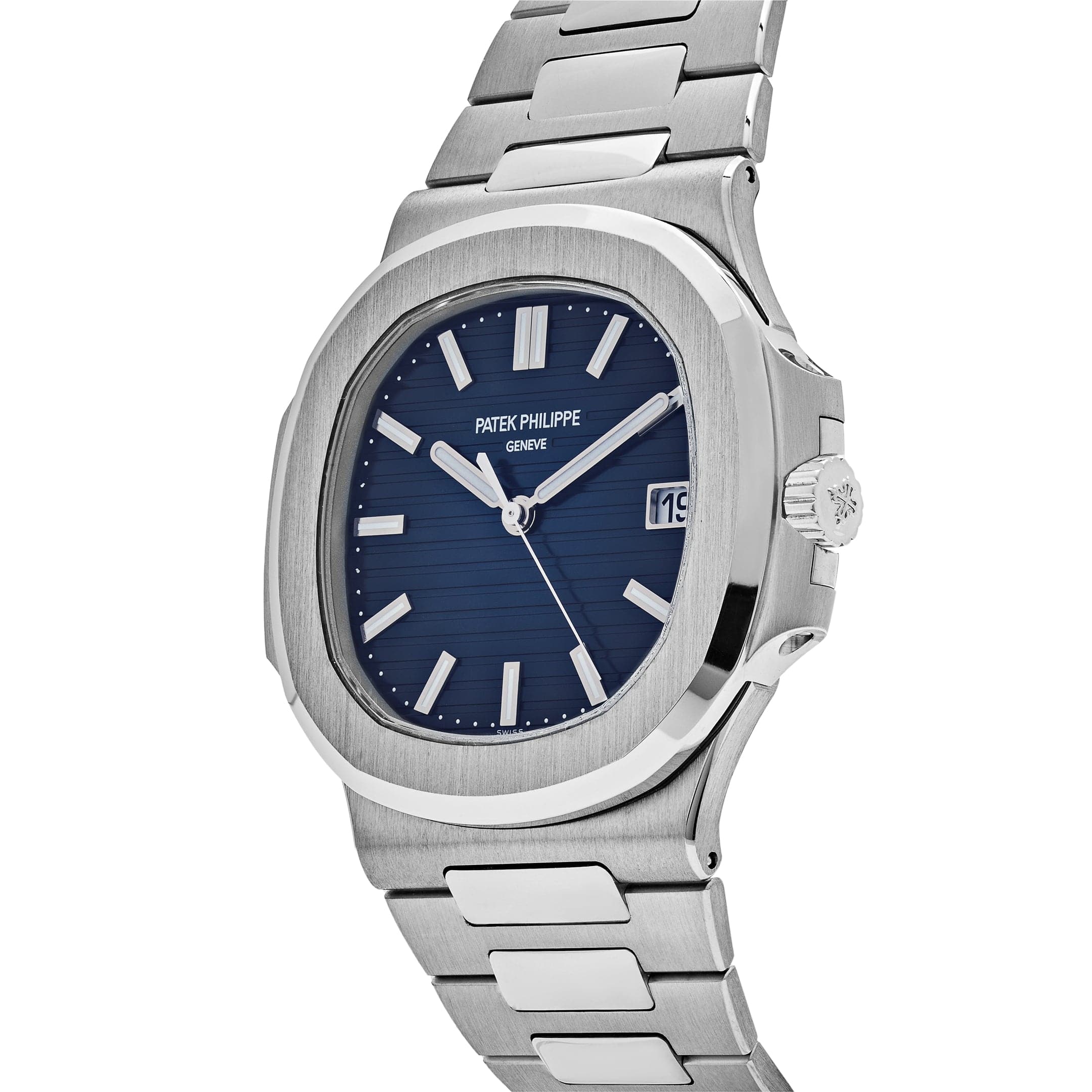 Patek Philippe Nautilus 5811/1G-001, — Sunburst Blue Dial, White Gold — view 5