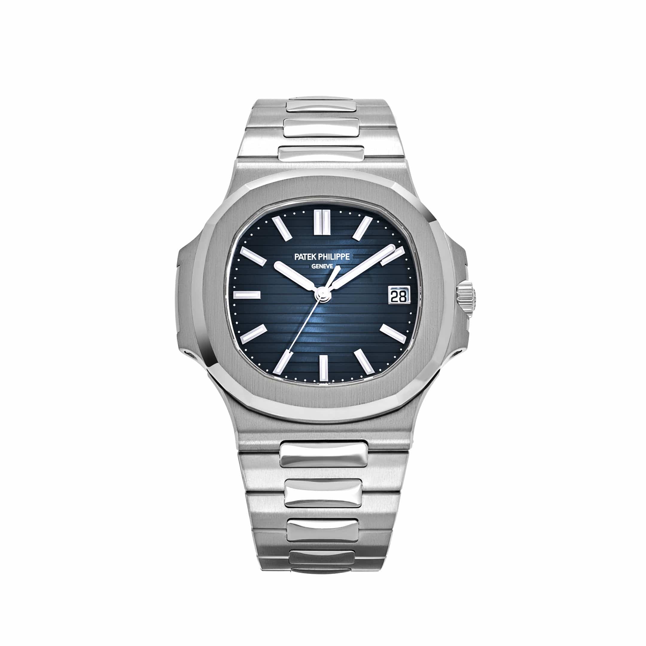 Patek Philippe Nautilus 5811/1G-001, — Sunburst Blue Dial, White Gold