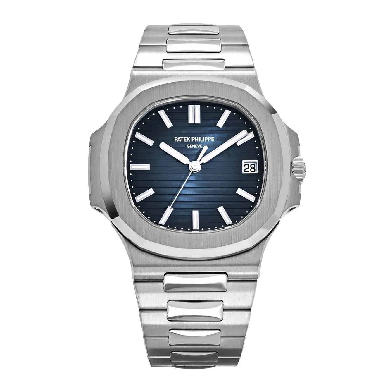 Patek Philippe Nautilus 5811/1G-001, — Sunburst Blue Dial, White Gold