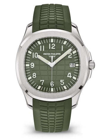 Patek Philippe Aquanaut 5168G-010, — Khaki Green Dial