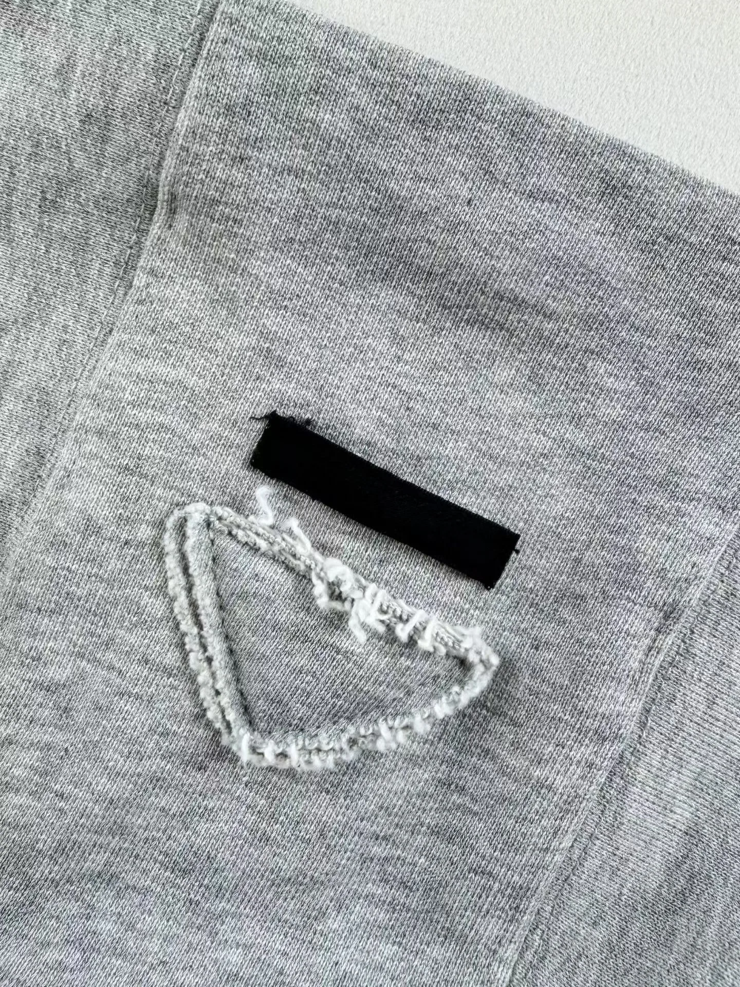 Prada Cotton Fleece Hoodie (Grey) — ビュー 6