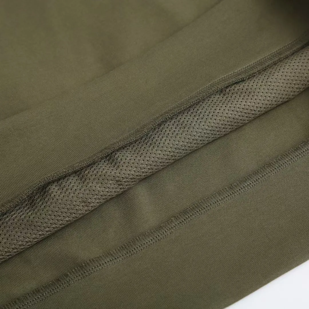 Prada Cotton Fleece Zipper Jacket with Re-Nylon Details (Green) — ビュー 5