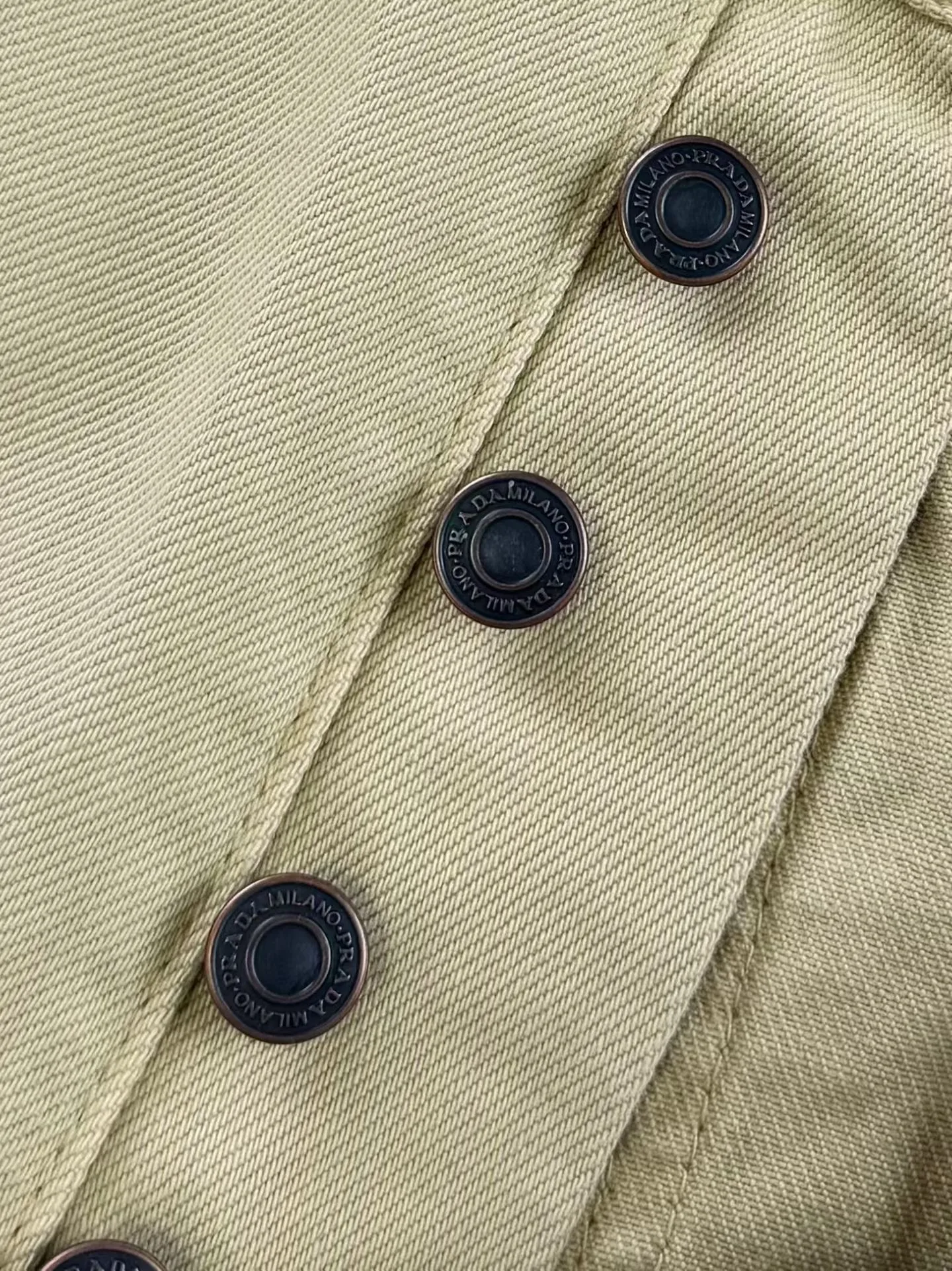Prada Five-pocket Old Denim Jeans (Sand) — 보기 2
