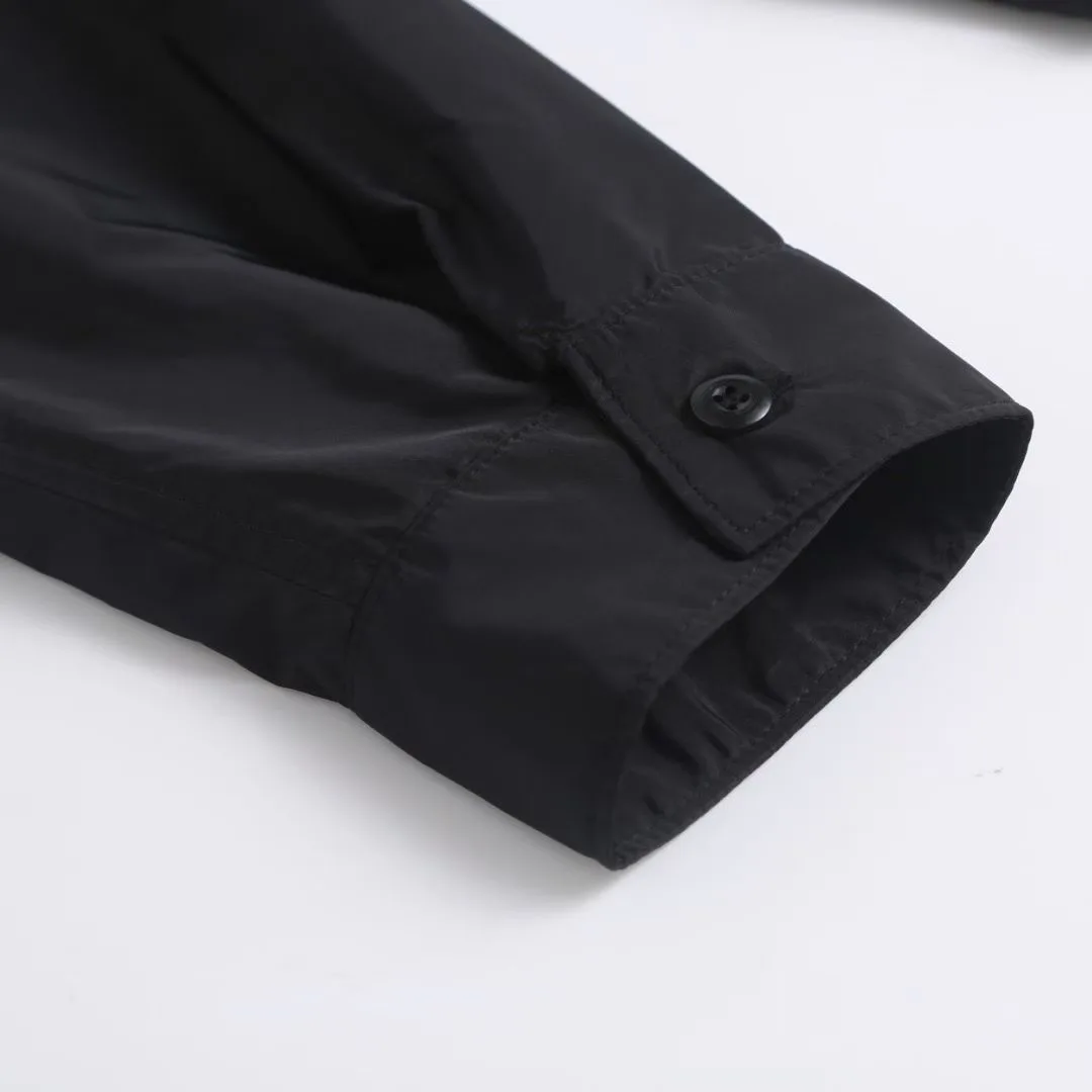 Prada Nylon Zip-Up Jacket (Black) — 图 3