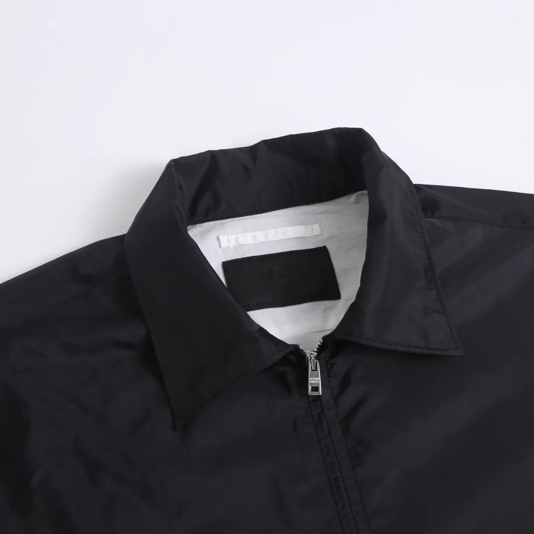Prada Nylon Zip-Up Jacket (Black) — 图 7