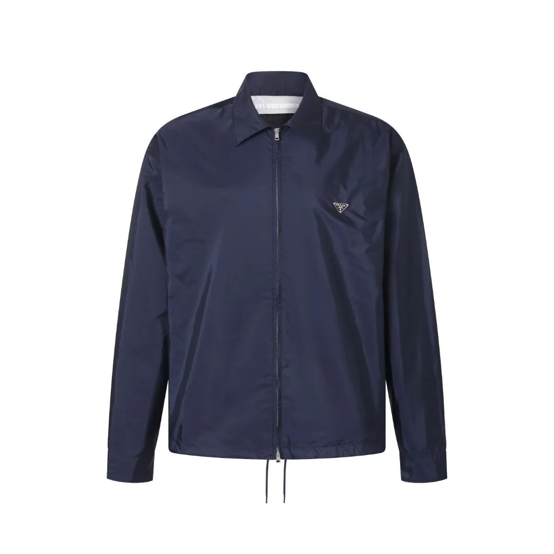 Prada Nylon Zip-Up Jacket (Dark Blue) — ビュー 8