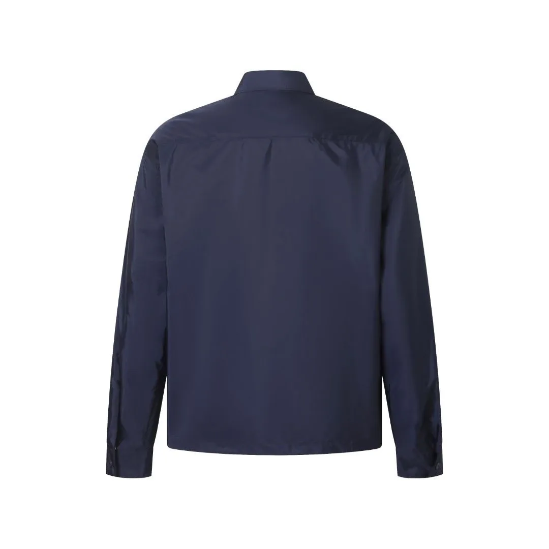 Prada Nylon Zip-Up Jacket (Dark Blue)