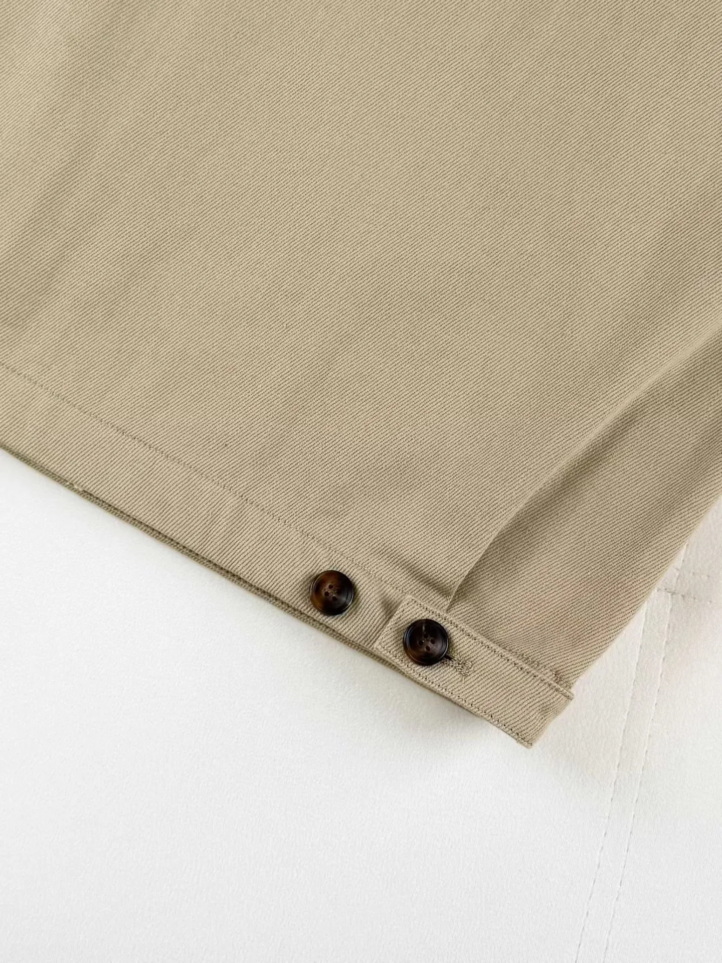Prada Old Denim Blouson Jacket (Sand) — ビュー 2