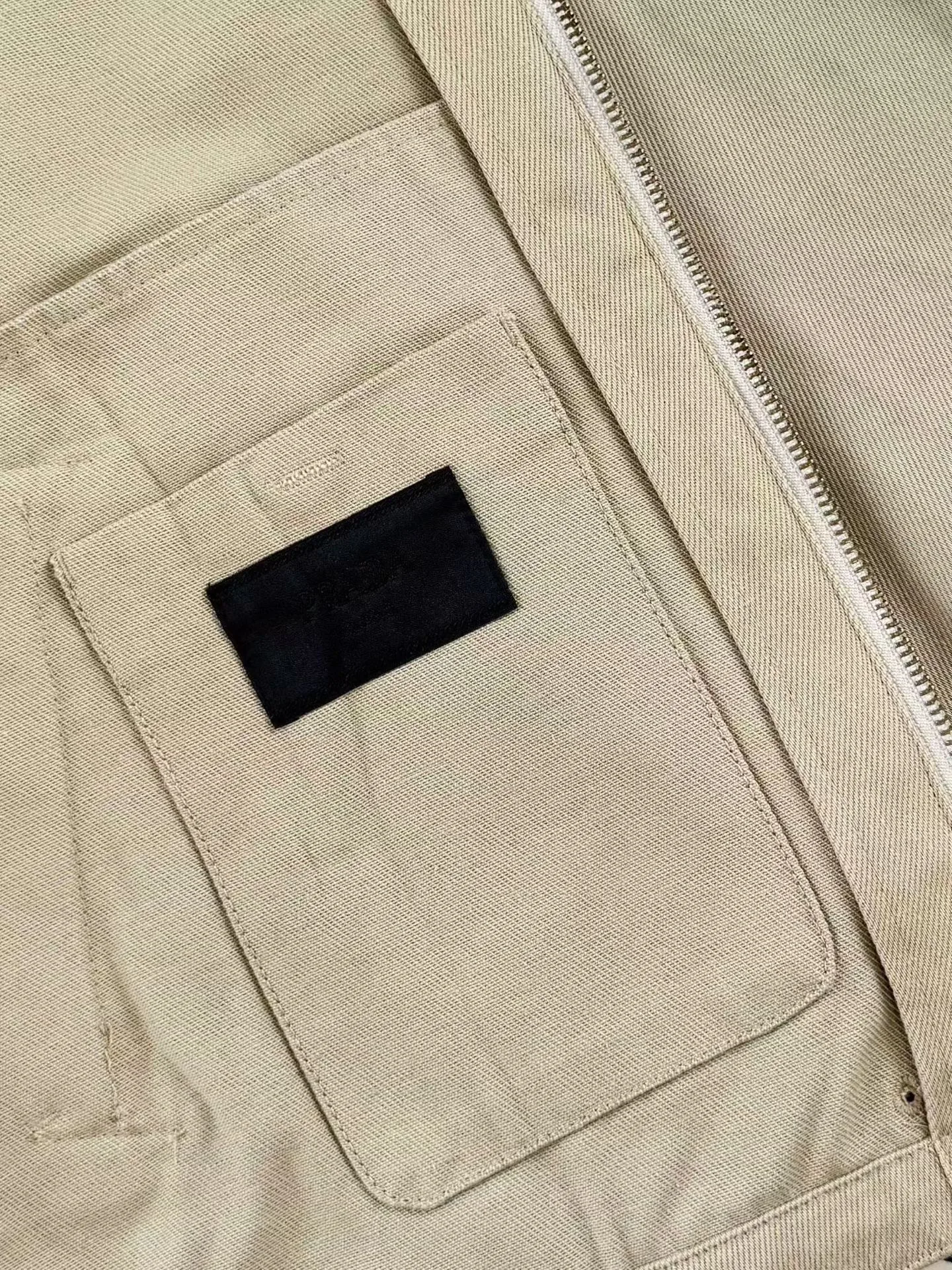 Prada Old Denim Blouson Jacket (Sand) — ビュー 5