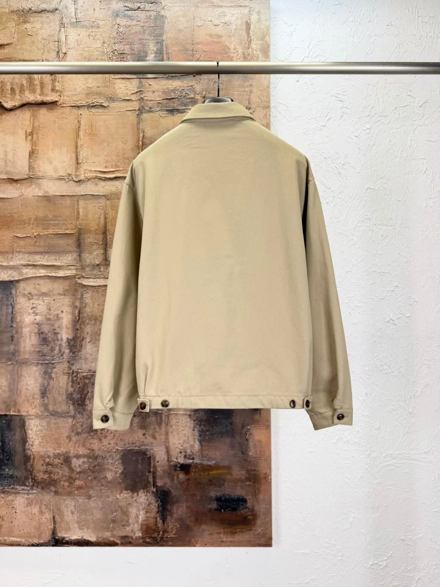 Prada Old Denim Blouson Jacket (Sand) — ビュー 6