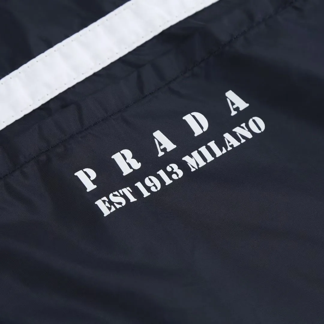 Prada Re-Nylon Shell Jacket (Navy) — ビュー 3