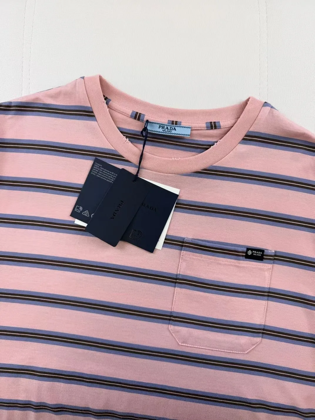 Striped cotton jersey top — ビュー 2