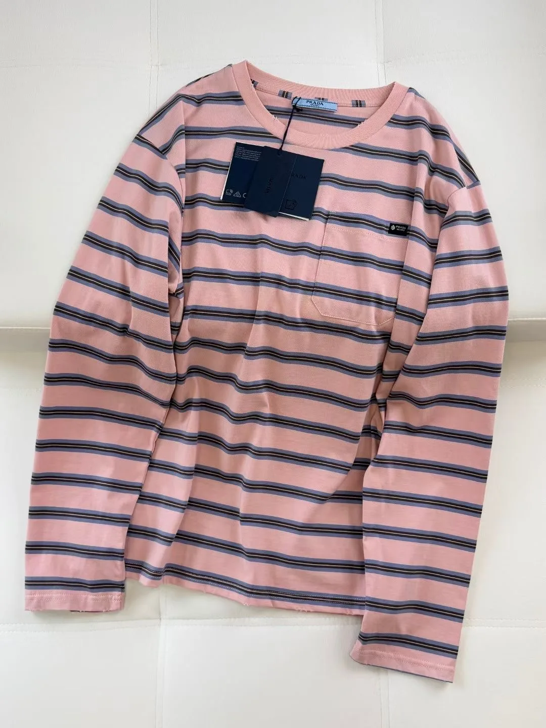 Striped cotton jersey top — ビュー 5