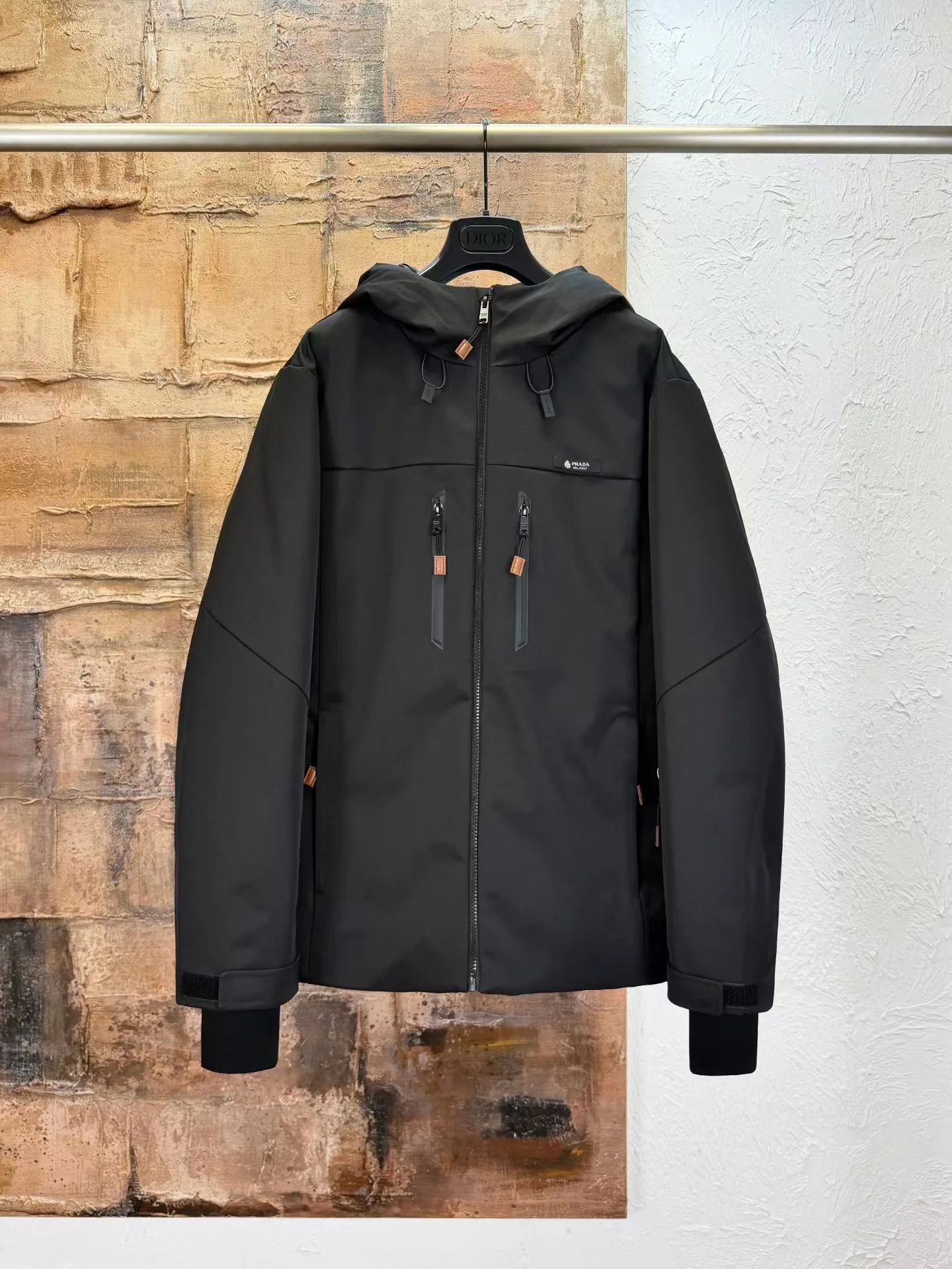 Prada Technical Fabric Jacket (Black)