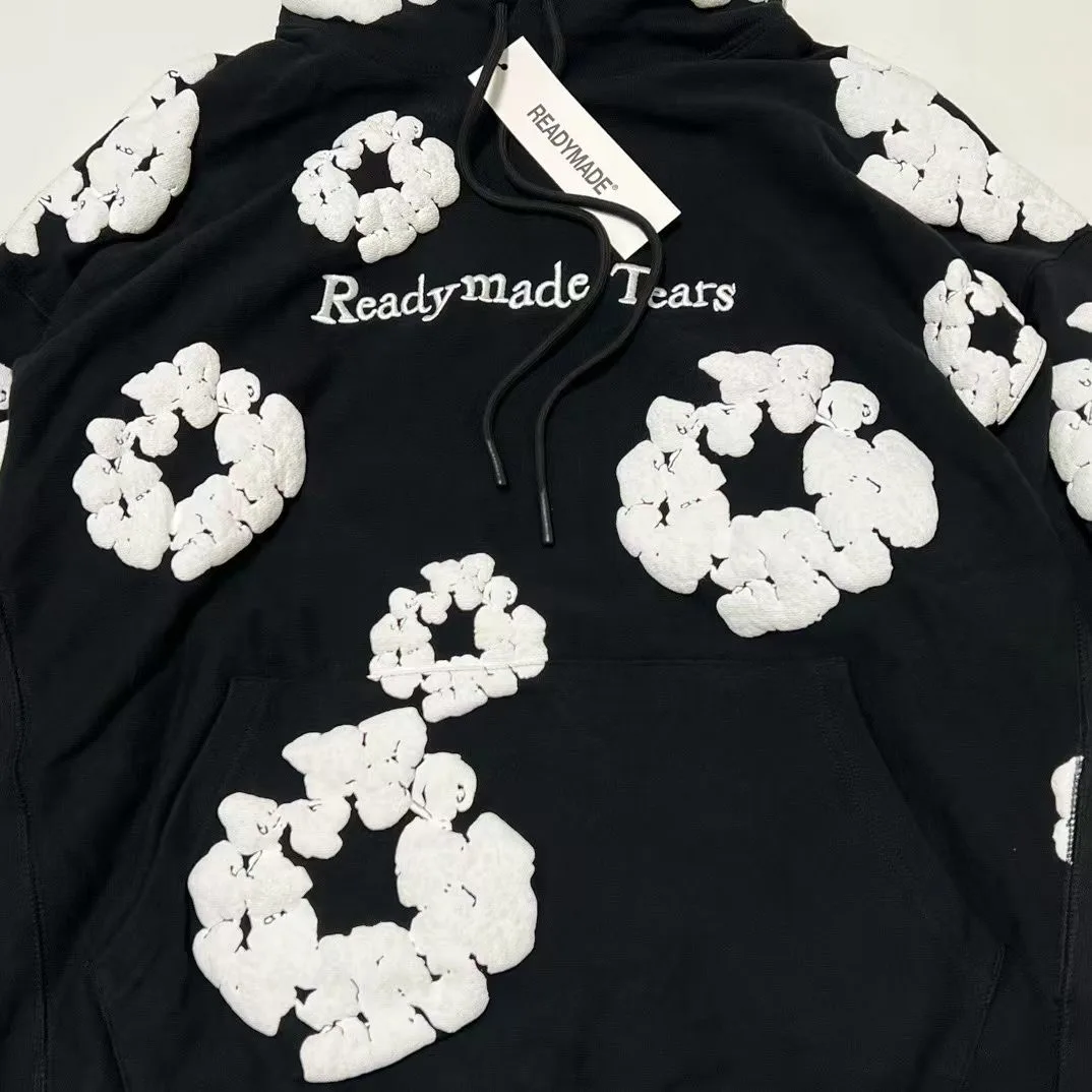 Readymade x Denim Tears Wreath Hoodie (Black) — ビュー 4