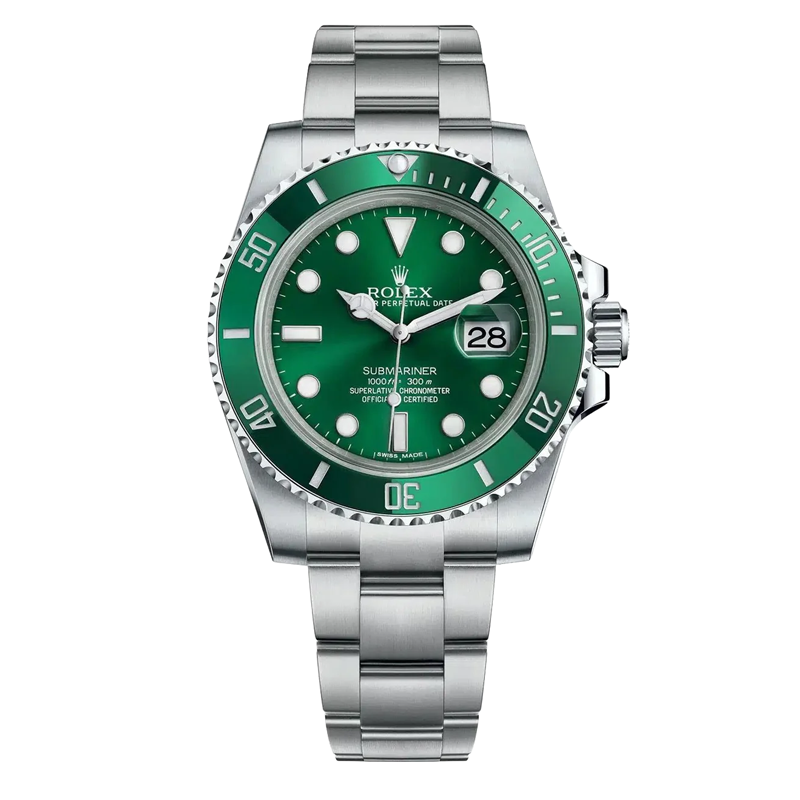 Rolex Submariner Hulk 40mm Oystersteel Green Dial Green Bezel Oyster Bracelet 116610LV