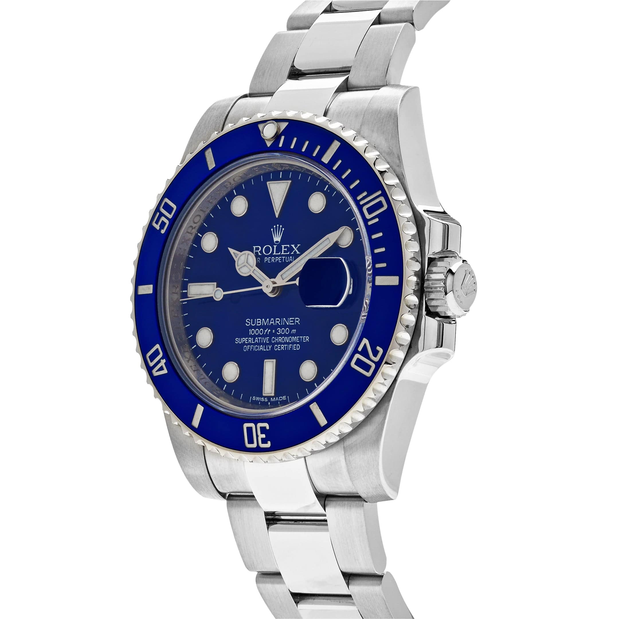 Rolex Submariner 116619LB, — Blue Dial, White Gold, (Smurf) — view 2
