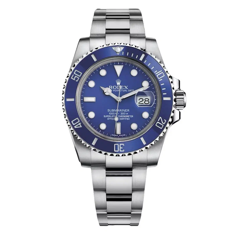Rolex Submariner Smurf 40mm White Gold Blue Dial Blue Bezel Oyster Bracelet 116619LB