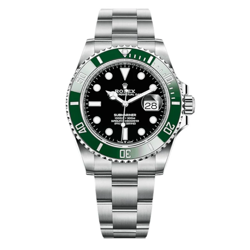Rolex Submariner Starbucks 41mm Oystersteel Black Dial Green Bezel Oyster Bracelet 126610LV