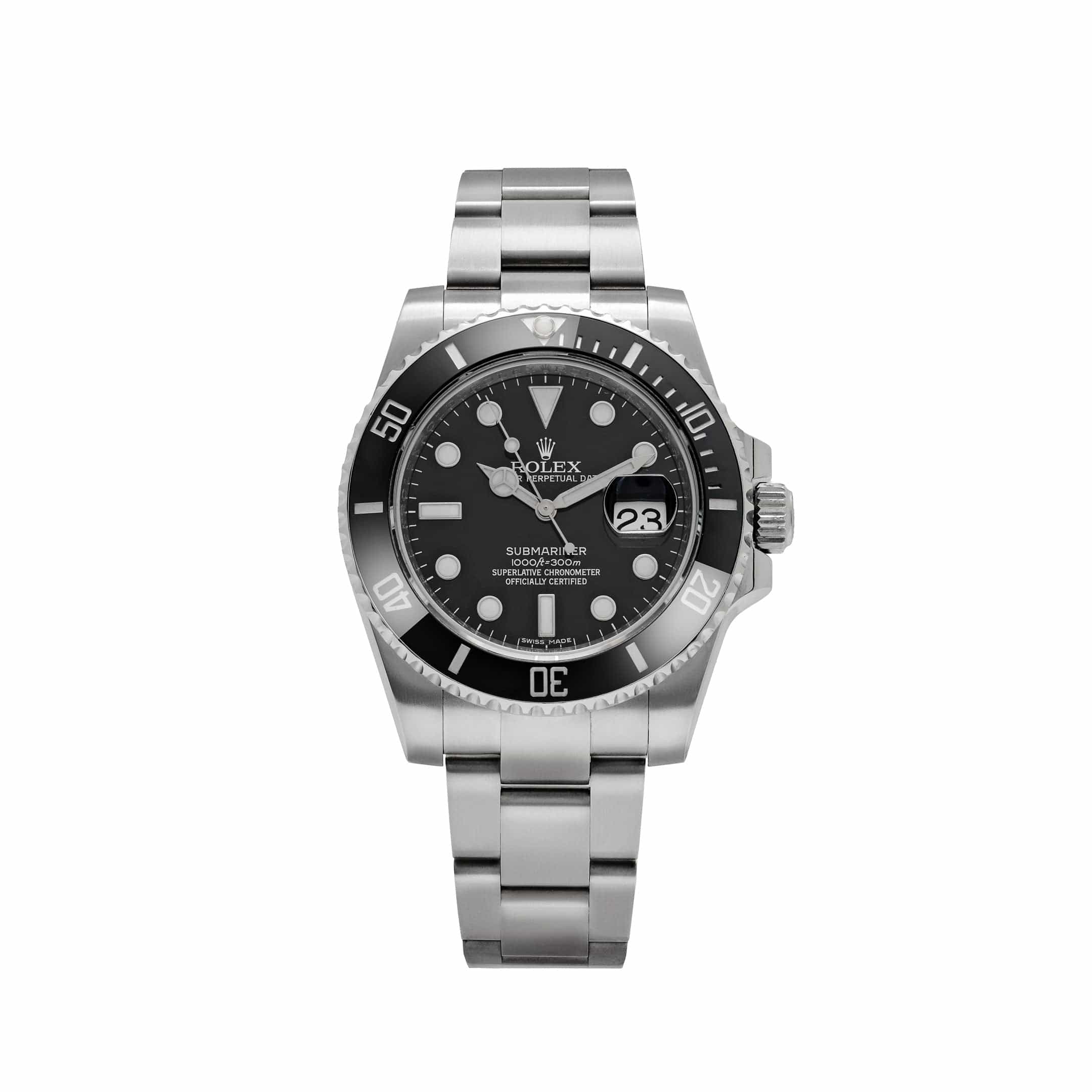 Rolex Submariner 116610LN, — Black Dial, Oysterflex