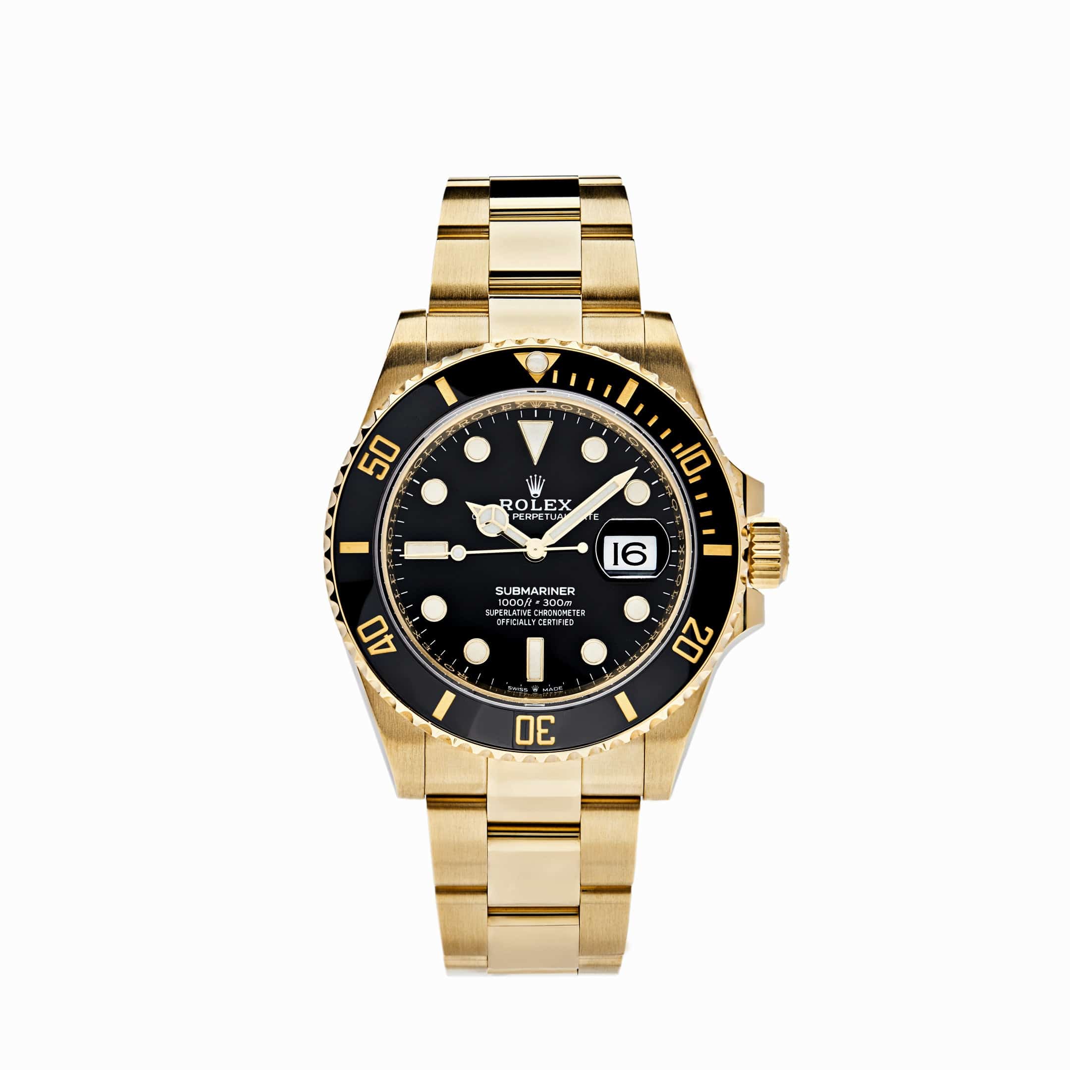 Rolex Submariner 126613LN, — Black Dial, Oystersteel and Yellow Gold