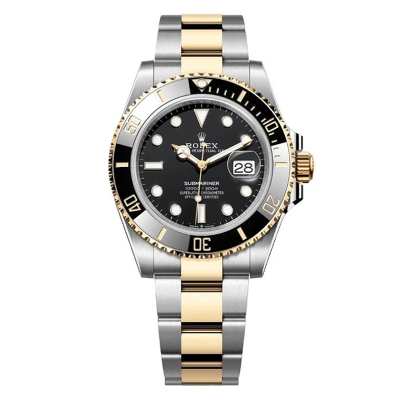 Rolex Submariner 41mm Two-Tone Yellow Gold & Oystersteel Black Dial Black Bezel Oyster Bracelet 126613LN