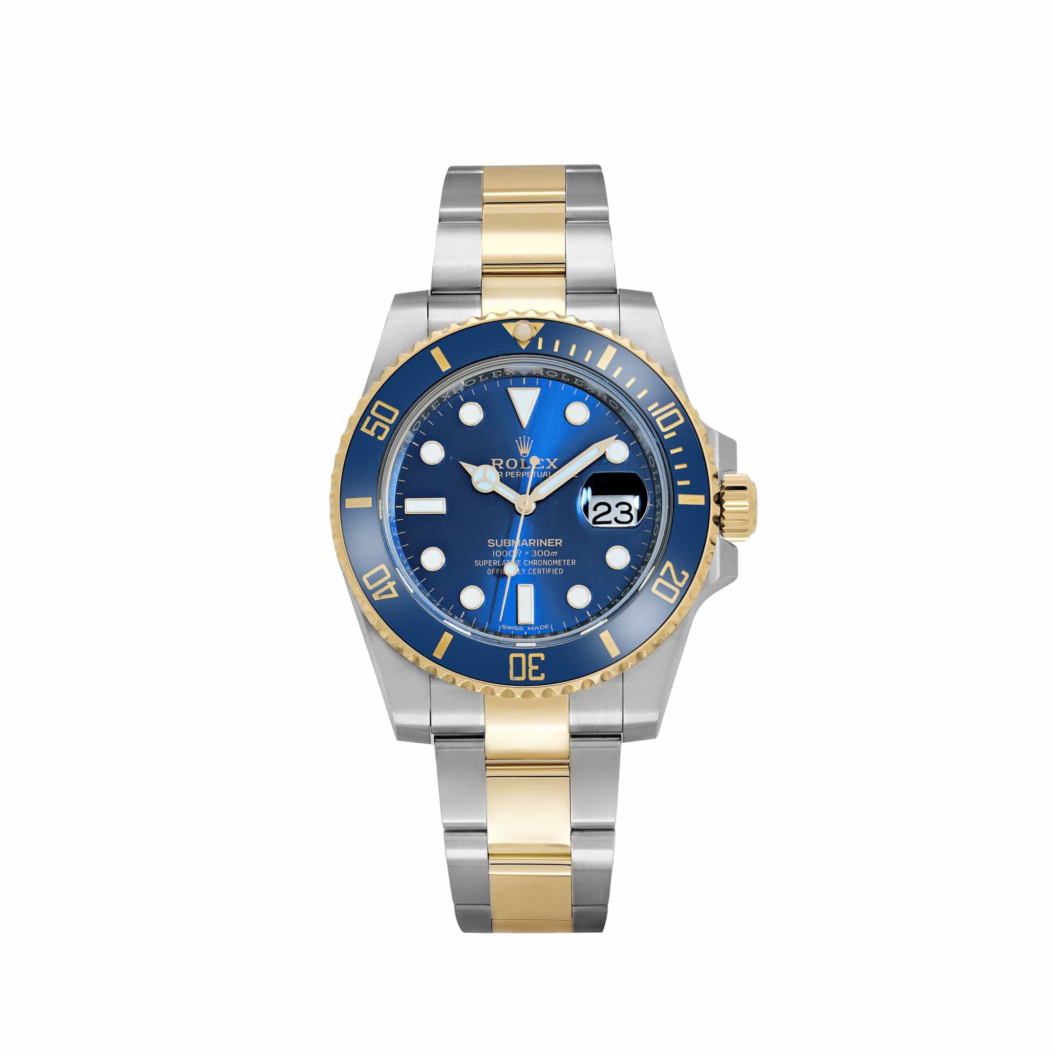 Rolex Submariner 126613LB, — Blue Dial, Oystersteel and Yellow Gold, (Bluesy)