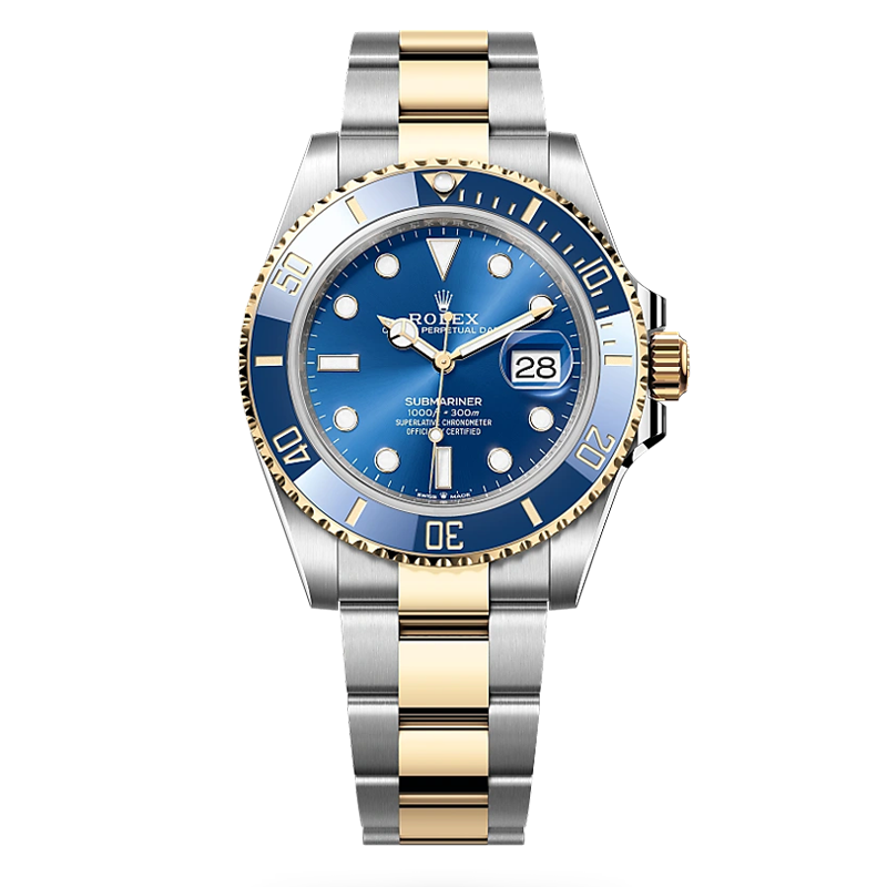 Rolex Submariner Bluesy 41mm Two-Tone Yellow Gold & Oystersteel Blue Dial Blue Bezel Oyster Bracelet 126613LB