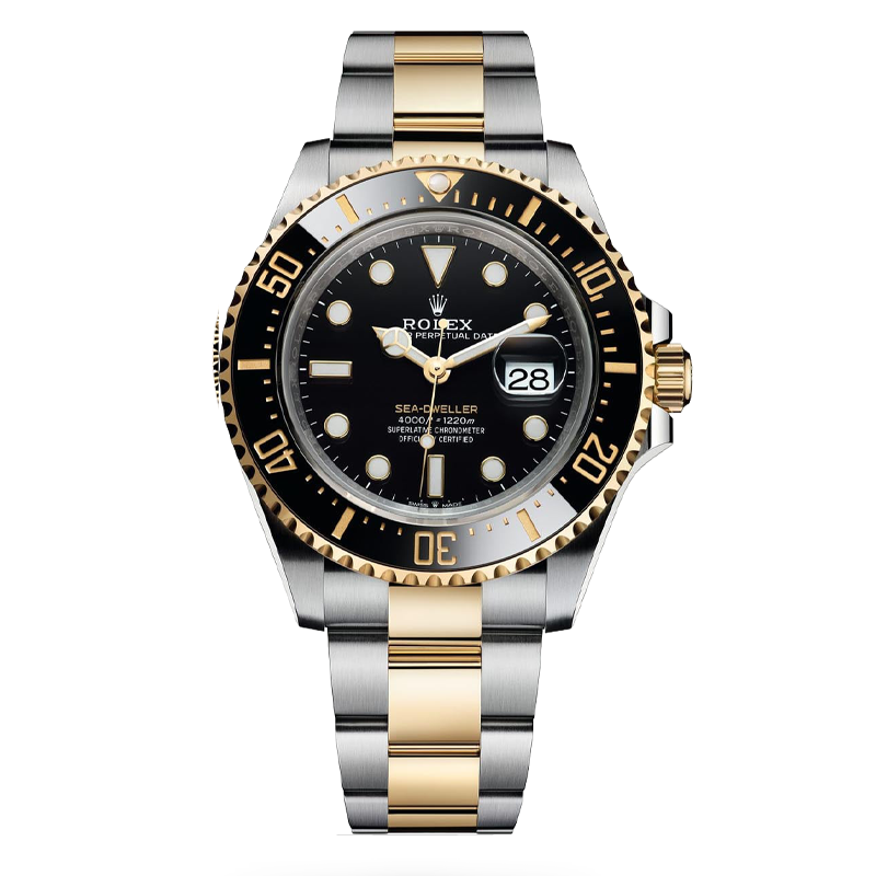 Rolex Sea-Dweller 43mm Two-Tone Yellow Gold & Oystersteel Black Dial Black Bezel Oyster Bracelet 126603
