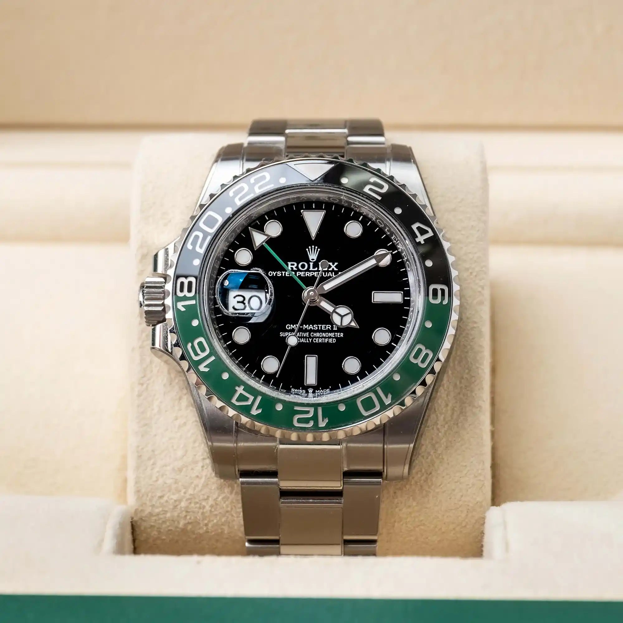 Rolex GMT-Master II 126720VTNR, — Black Dial, Jubilee, (Sprite) — view 2