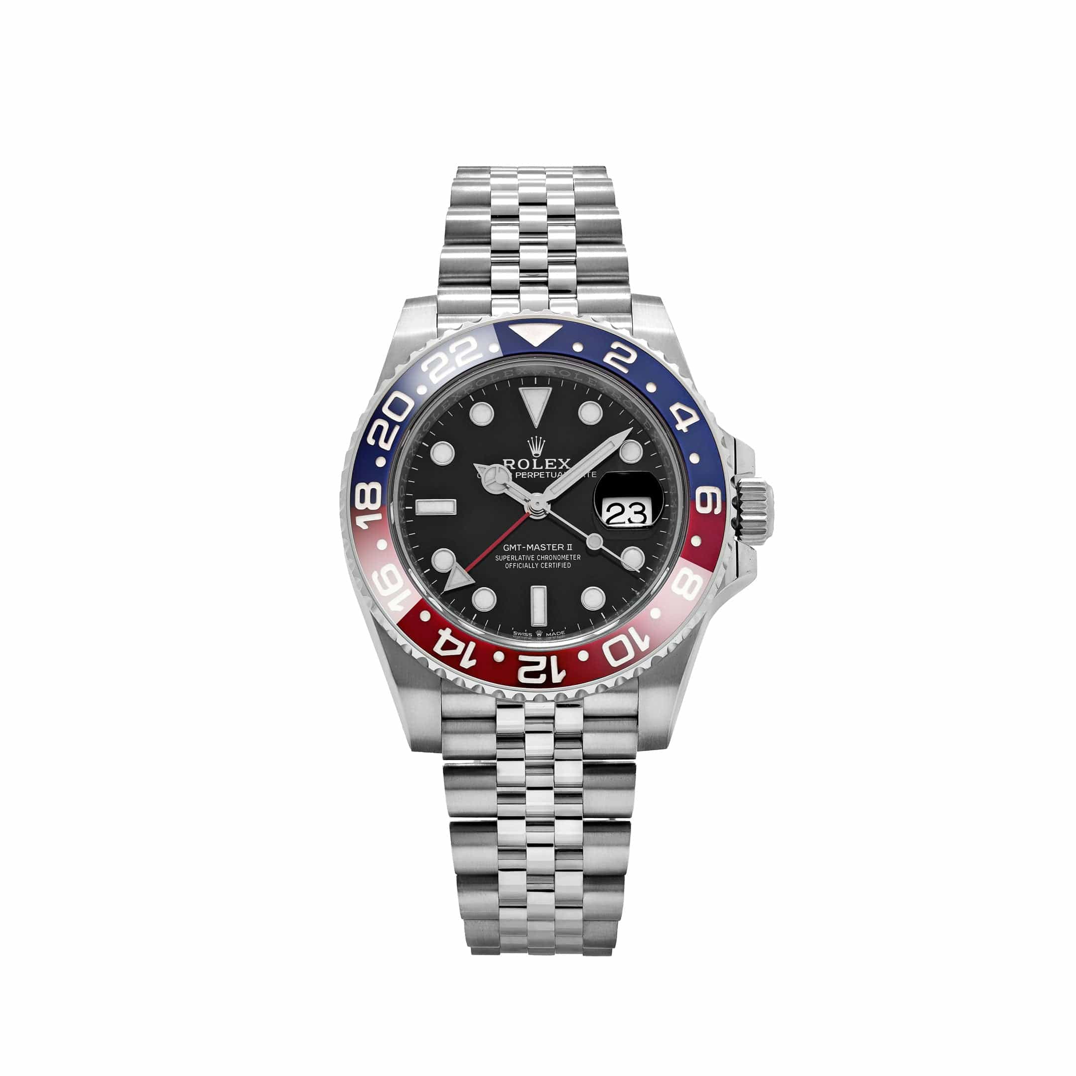 Rolex GMT-Master II 126710BLRO, — Black Dial, Jubilee, (Pepsi)