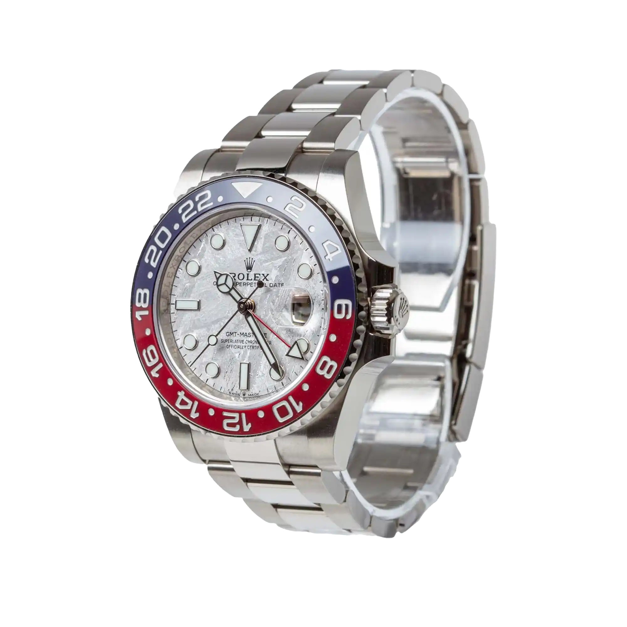 Rolex GMT-Master II 126719BLRO, — Meteorite Dial, White Gold — view 3