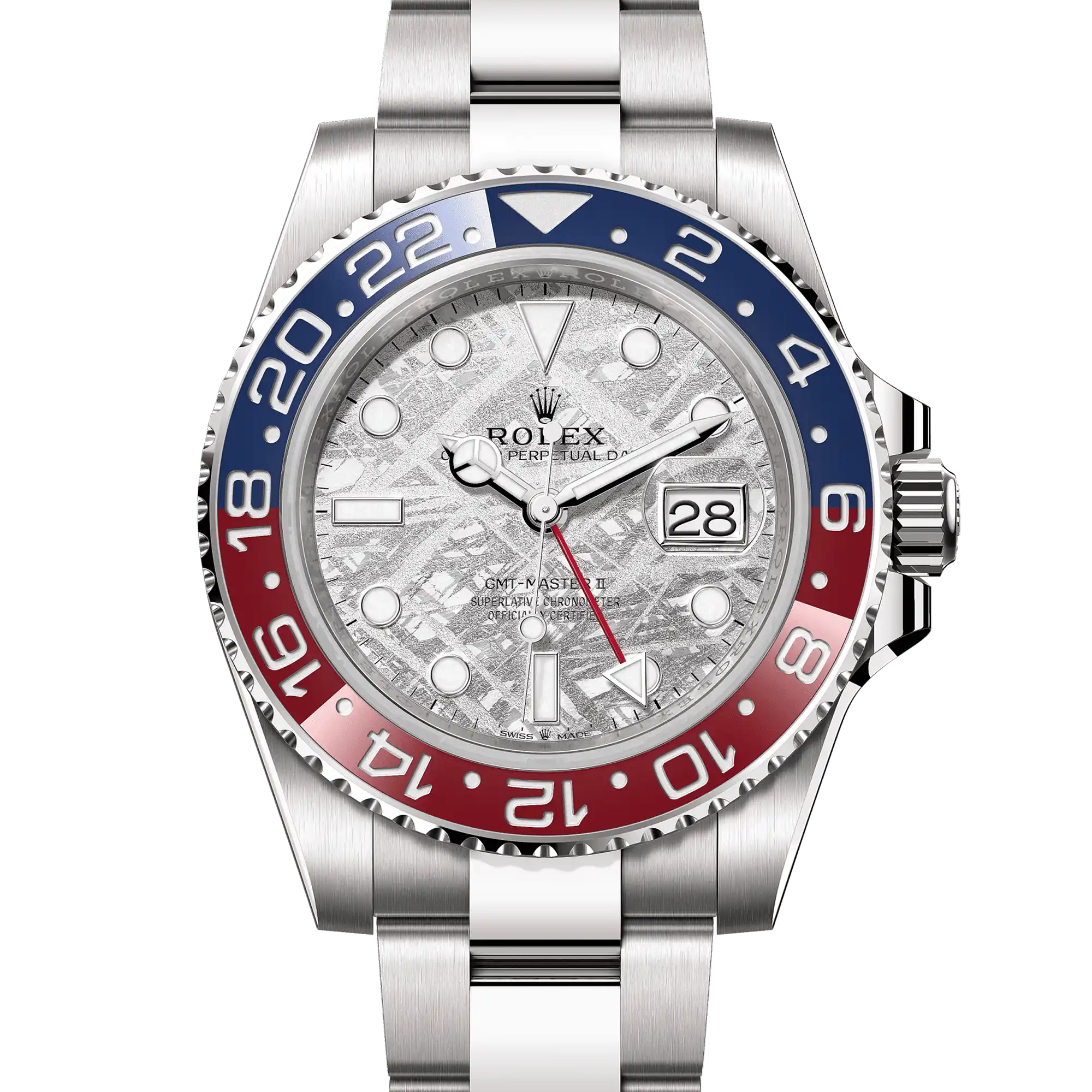 Rolex GMT-Master II 126719BLRO, — Meteorite Dial, White Gold