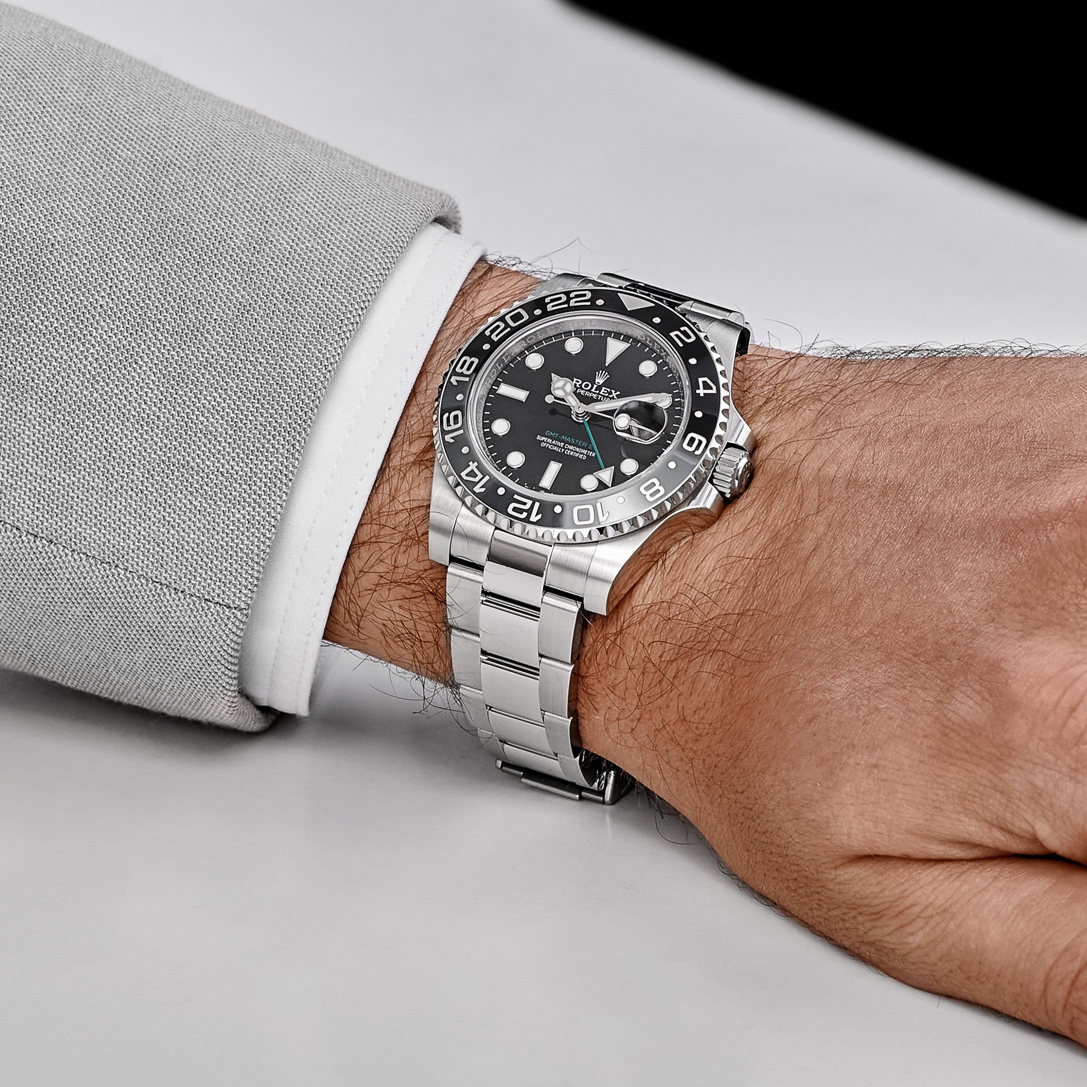 Rolex GMT-Master II 126710GRNR, — Black Dial, (Bruce Wayne) — view 2