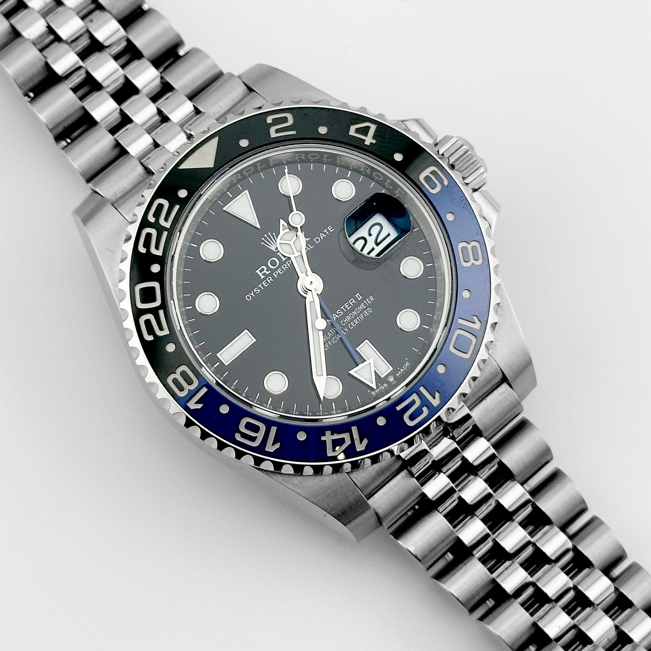 Rolex GMT-Master II 126710BLNR, — Black Dial, Jubilee, (Batgirl) — view 5