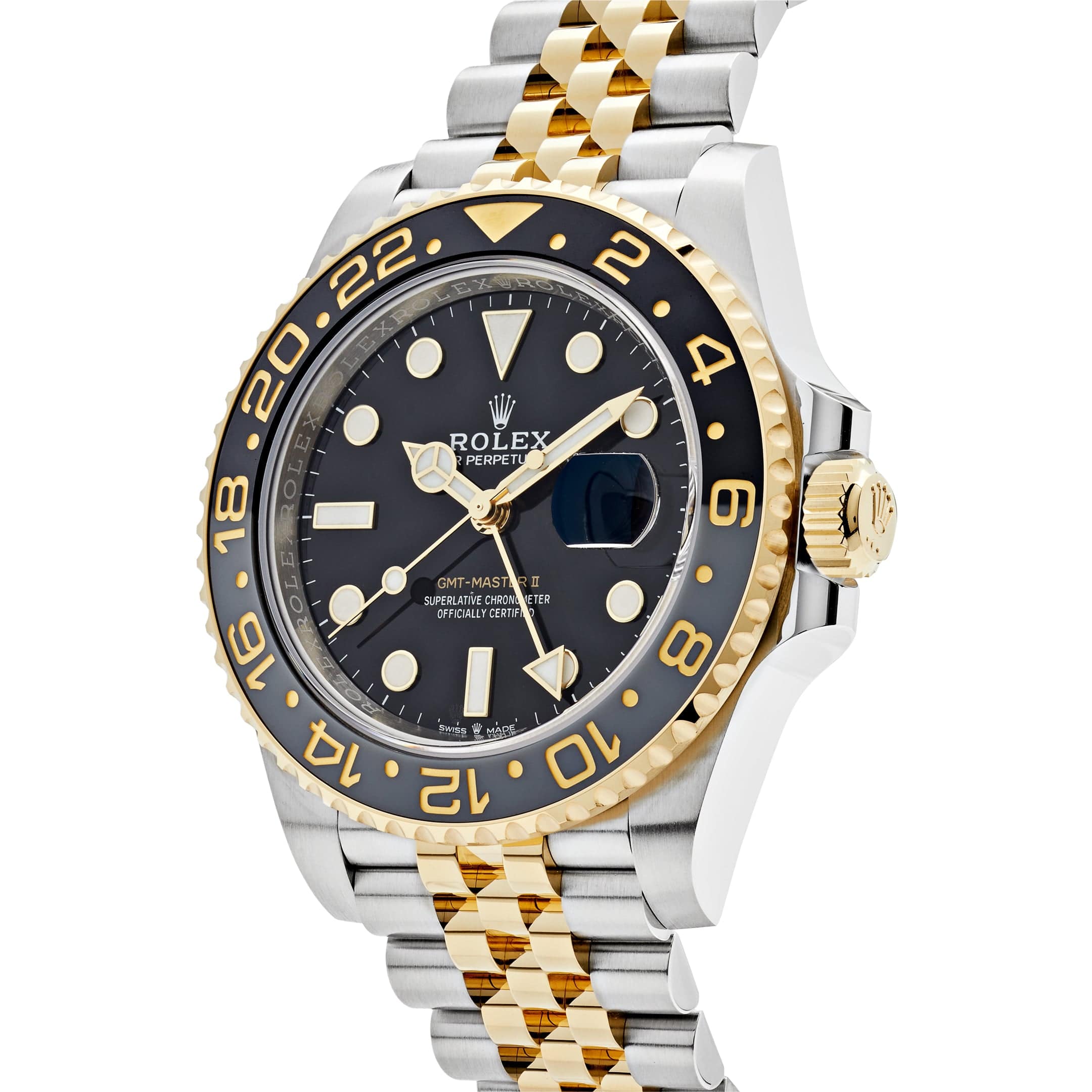 Rolex GMT-Master II 126713GRNR, — Black Dial, Jubilee, Oystersteel and Yellow Gold — view 5