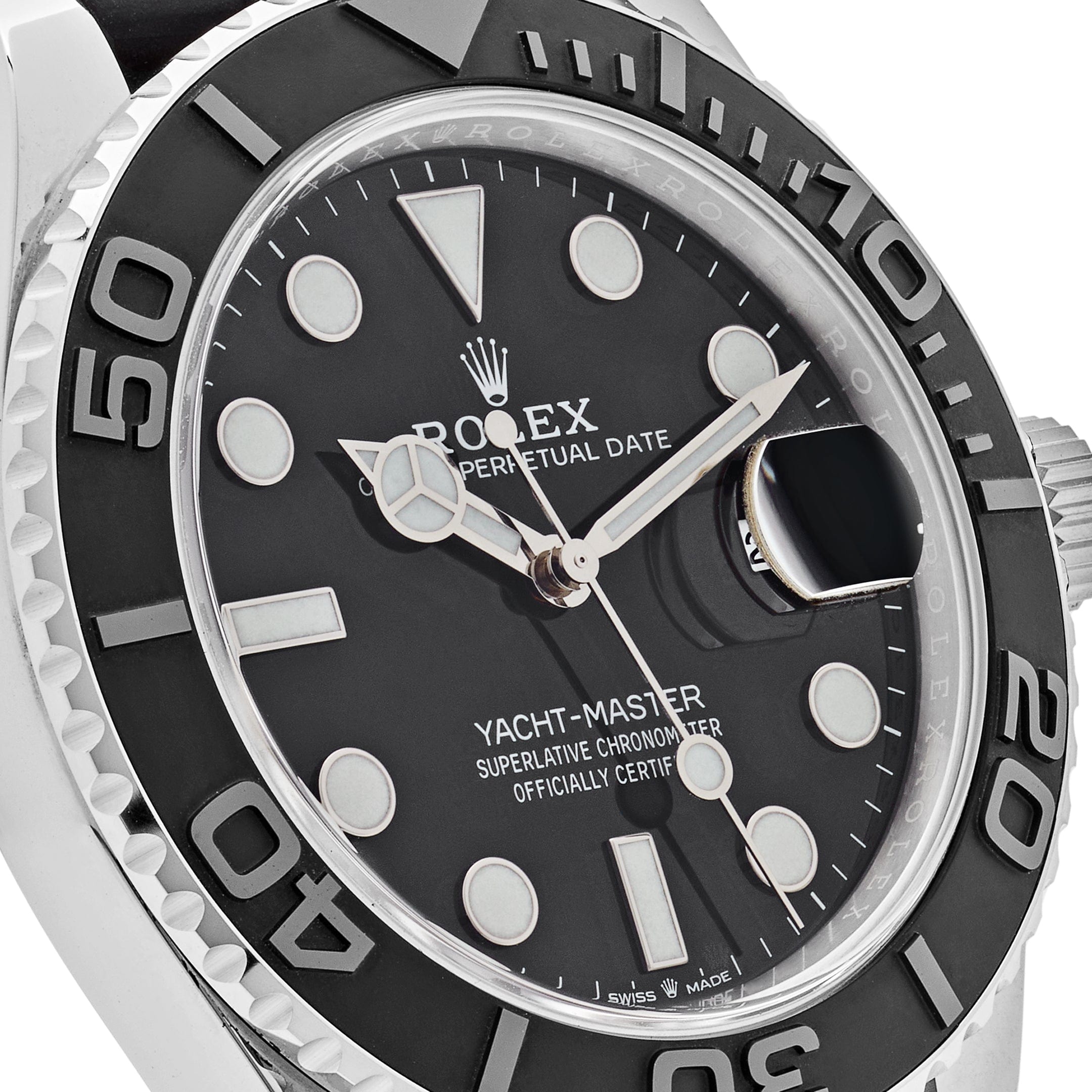 Rolex Yacht-Master 226659, — Black Dial, Oysterflex, White Gold — view 4