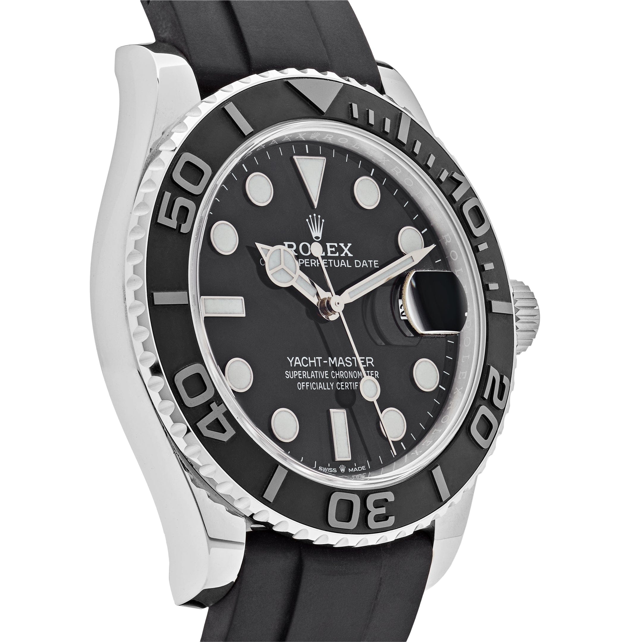 Rolex Yacht-Master 226659, — Black Dial, Oysterflex, White Gold — view 5