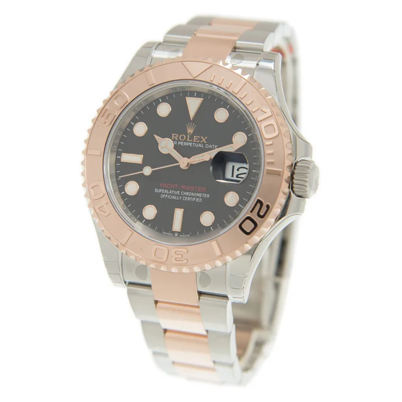 Rolex Yacht-Master 40mm Two-Tone Everose Gold & Oystersteel Chocolate Brown Rose Gold Dial Rose Gold Bezel Oyster Bracelet 126621 — view 3