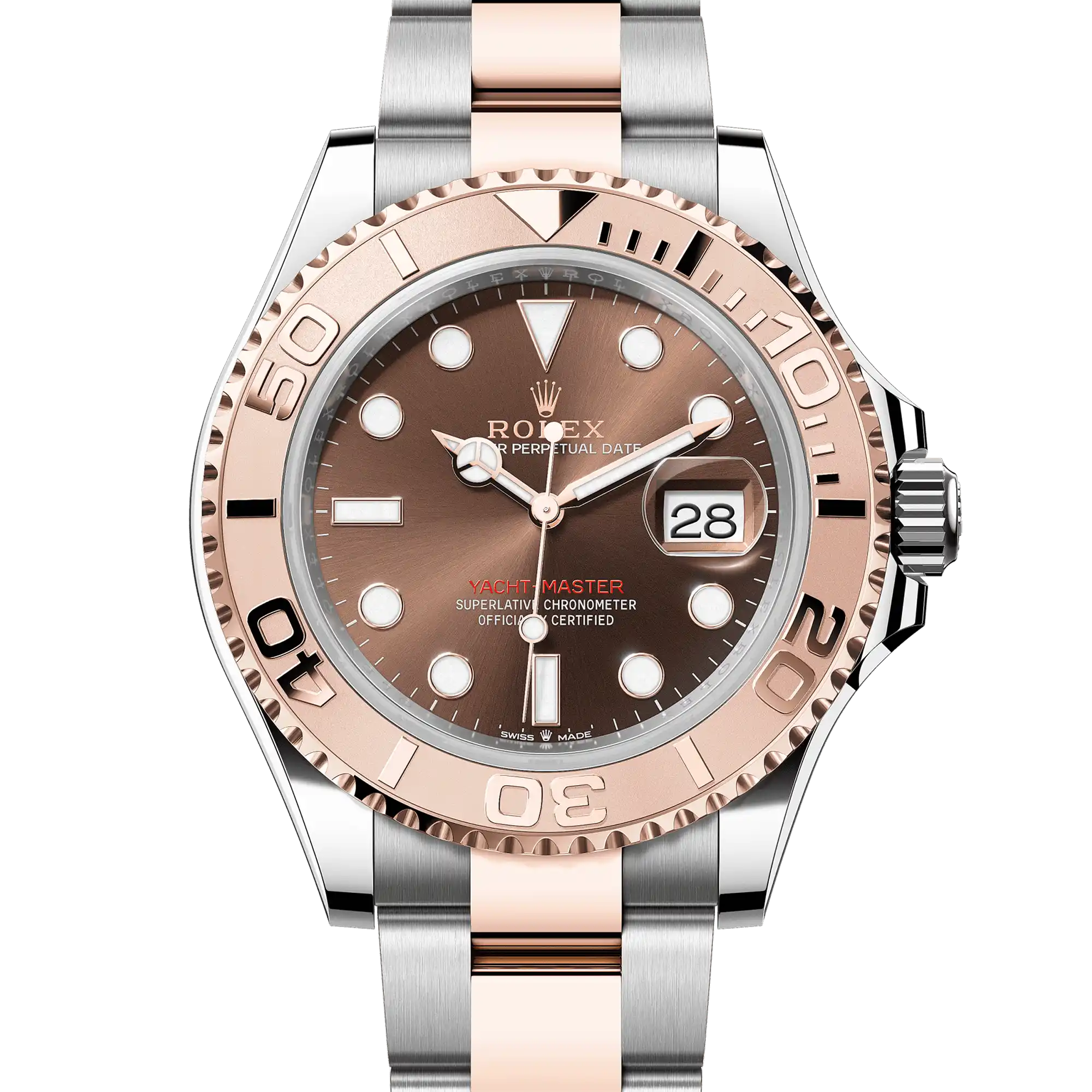 Rolex Yacht-Master 126621, — Chocolate Brown Dial, Oystersteel and Everose Gold