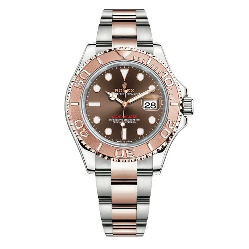 Rolex Yacht-Master 40mm Two-Tone Everose Gold & Oystersteel Chocolate Brown Rose Gold Dial Rose Gold Bezel Oyster Bracelet 126621