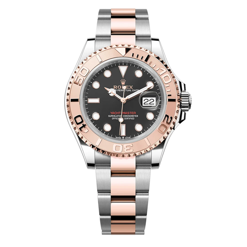 Rolex Yacht-Master 40mm Two-Tone Everose Gold & Oystersteel Black Rose Gold Dial Rose Gold Bezel Oyster Bracelet 126621