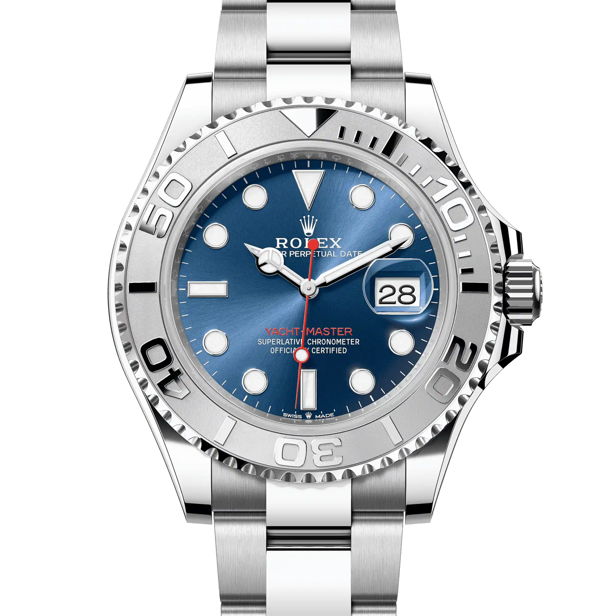 Rolex Yacht-Master 126622, — Blue Dial, Oystersteel and Platinum