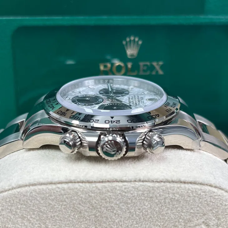 Rolex Daytona 40mm White Gold Meteorite Dial Meteorite Bezel Oyster Bracelet 116509 — view 4