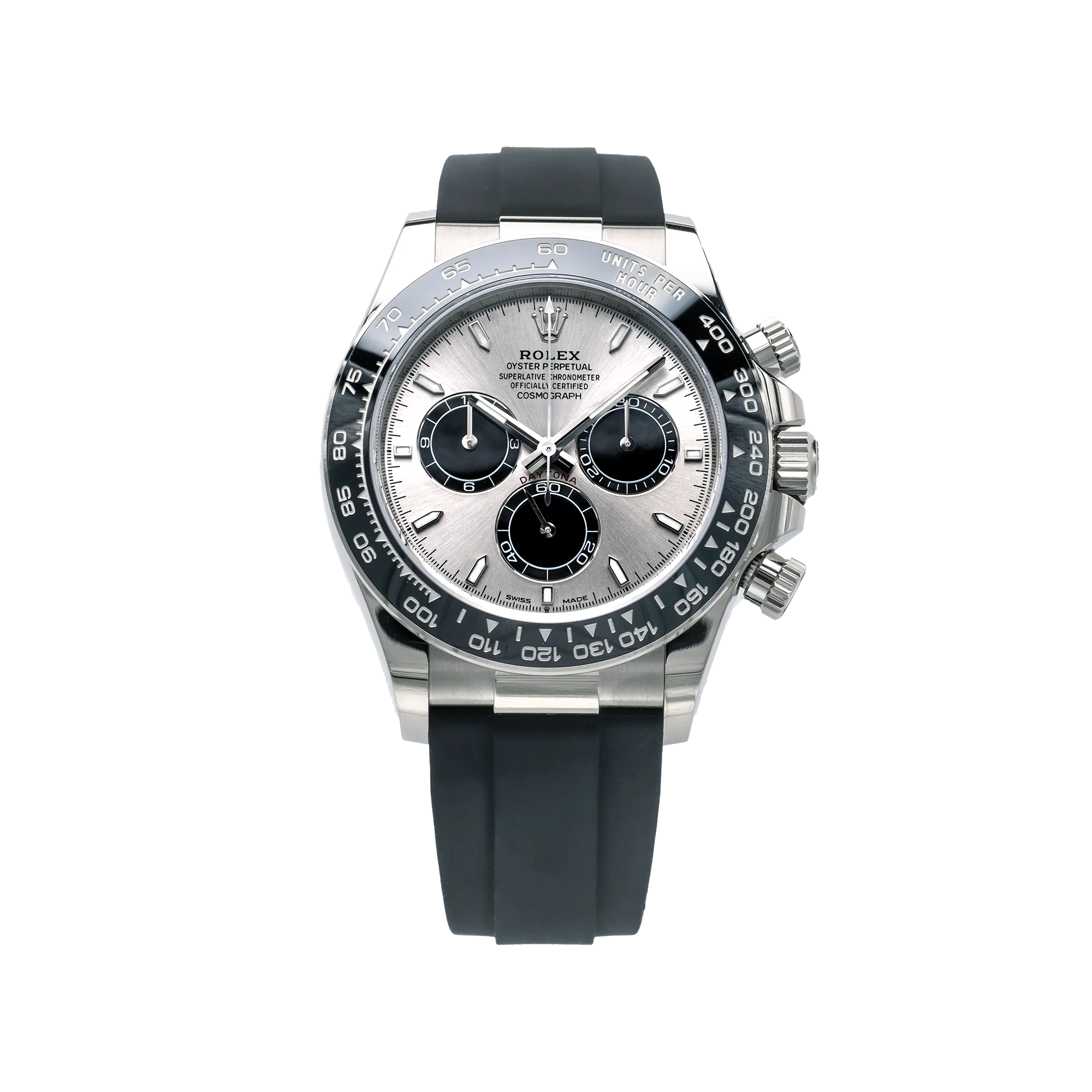 Rolex Daytona 126509, — Silver Dial, White Gold — view 3
