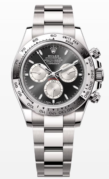 Rolex Daytona 126509, — Steel and Black Dial, White Gold